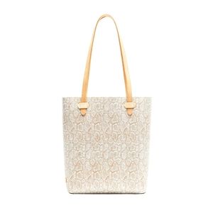 Consuela Tote - taupe snakeskin